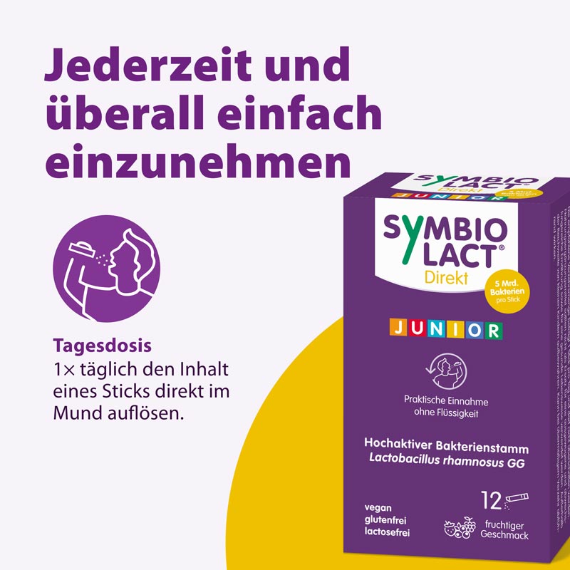 SYMBIOLACT Direkt JUNIOR 12X1 g Pulver