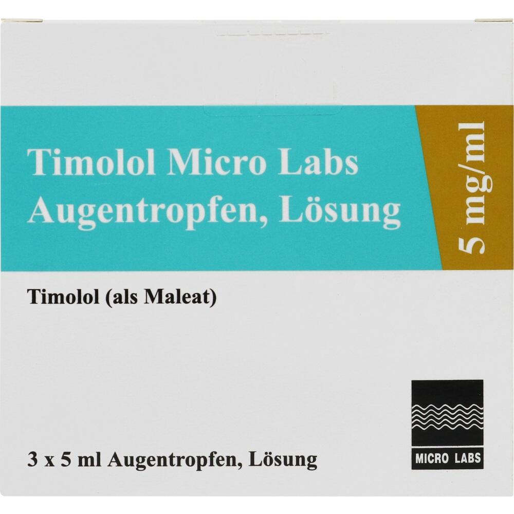 Timolol Micro Labs 5 mg / ml 3X5 ml Augentropfen