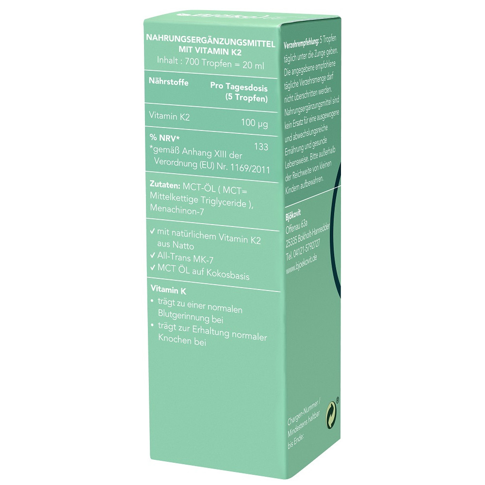 Vitamin K2 Mk7 All-trans Vegan Tropfen 20 ml Tropfen