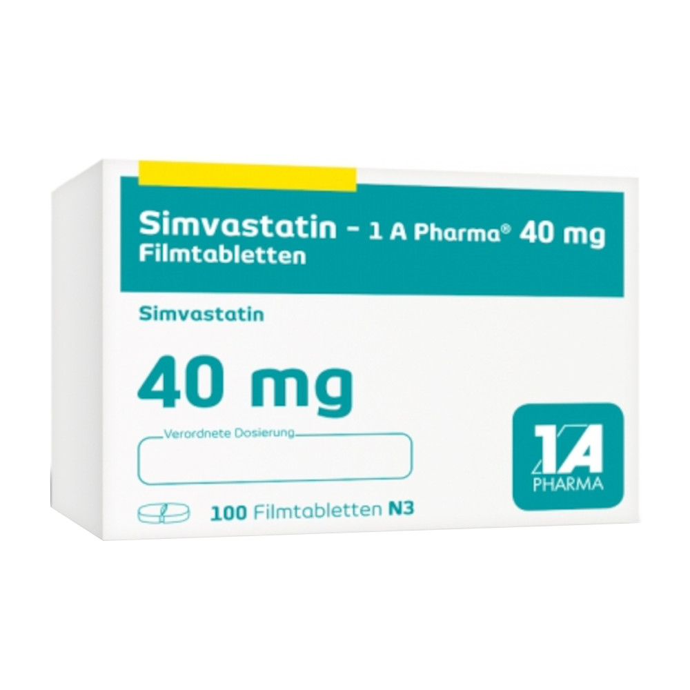 Simvastatin-1 A Pharma 40mg 100 St Filmtabletten