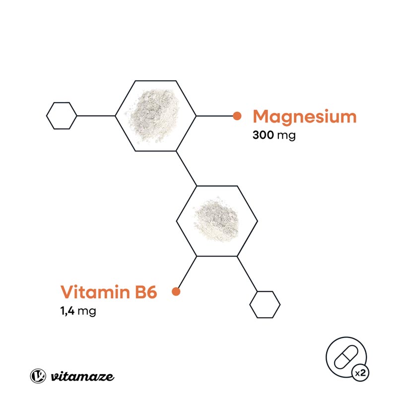 vitamaze MAGNESIUM BISGLYCINAT + Vitamin B6 240 St Kapseln
