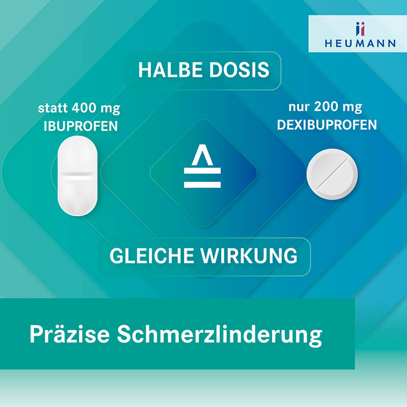 Dexibuprofen HEUMANN 200 mg 10 St Filmtabletten