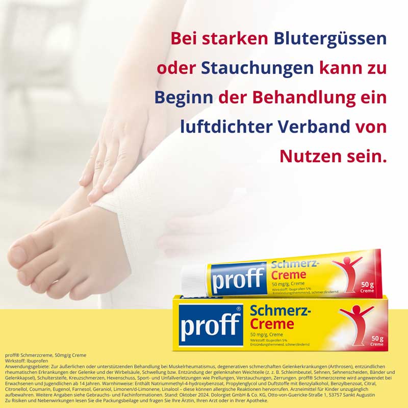 Proff Schmerzcreme 50mg/g 50 g Creme