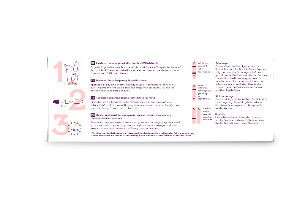 CYCLOTEST Schwangerschafts-Frühtest 10 mlU/ml Urin 1 St Test