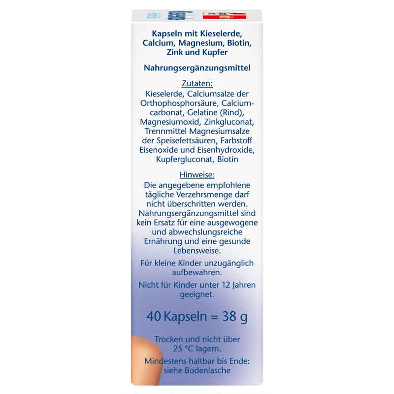 Doppelherz aktiv Kieselerde + Biotin + Zink 40 St Kapseln