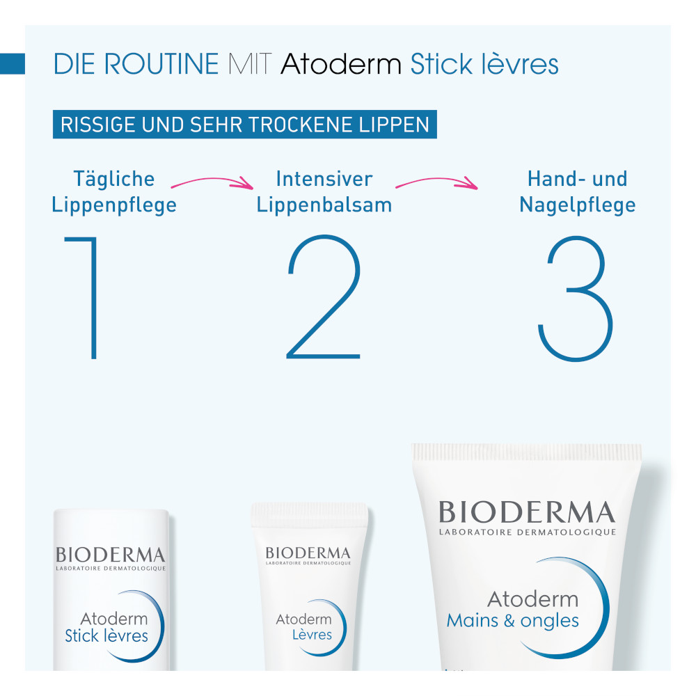 BIODERMA Atoderm Stick levres 4 g Stifte