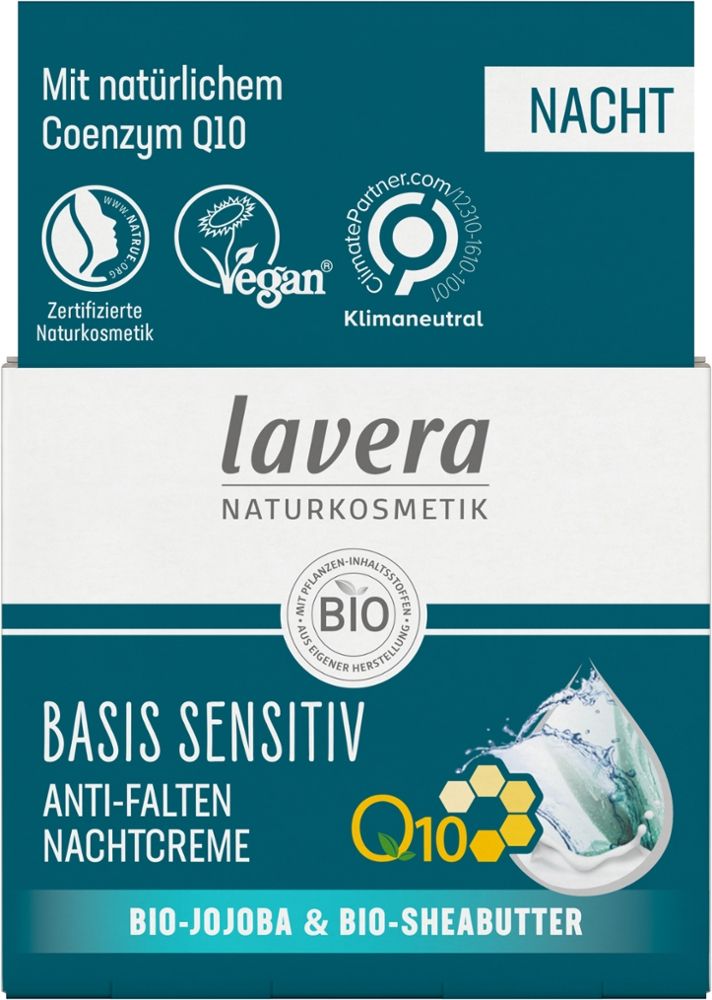 Lavera Basis Sensitiv Nachtcreme Q10 50 ml Nachtcreme