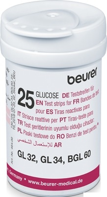 BEURER GL32/GL34/BGL60 Blutzucker Teststreifen 50 St Teststreifen