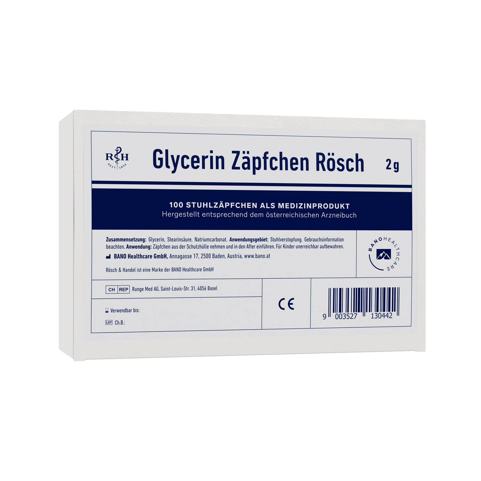 GLYCERIN ZÄPFCHEN Rösch 2 g gegen Verstopfung 100 St Suppositorien