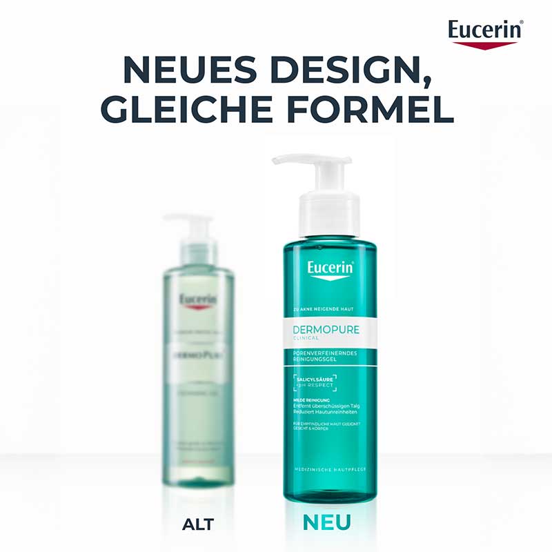 Eucerin DERMOPURE CLINICAL PORENVERFEINERNDES REINIGUNGSGEL 200 ml Gel