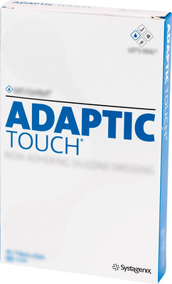 ADAPTIC Touch 5x7,6 cm nichthaft.Sil.Wundauflage 10 St Wundgaze