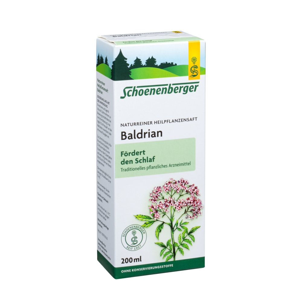 Schoenenberger Naturreiner Heilpflanzensaft Baldrian 200 ml Saft