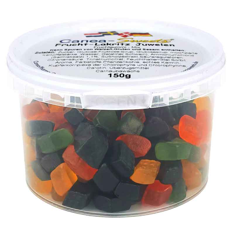 Canea-Sweets Frucht-Lakritz Juwelen 150 g Bonbons