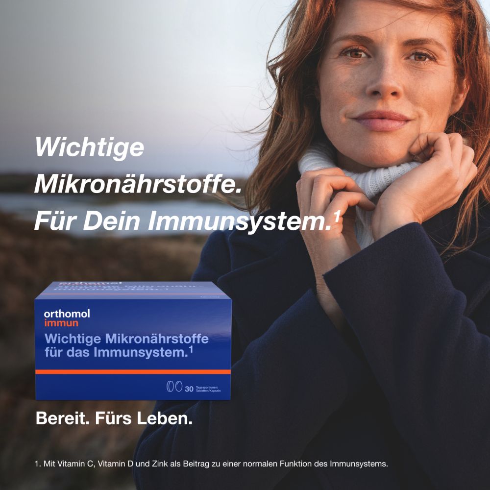 orthomol mmun - Mikronährstoffe mit Vitamin C, Vitamin D und Zink - Tabletten/Kapseln