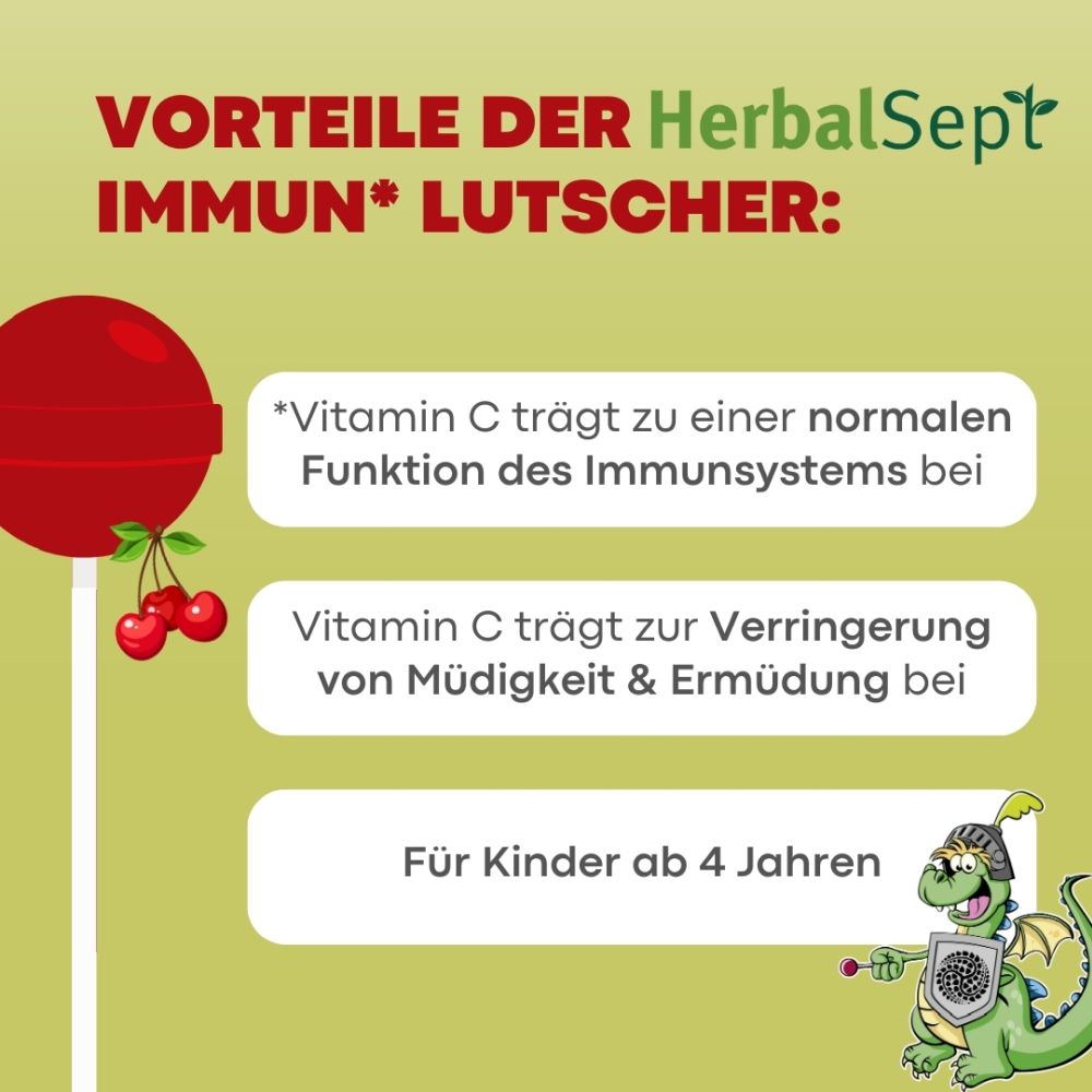 DR.THEISS HerbalSept Immun Lutscher Kids 6 St Bonbons