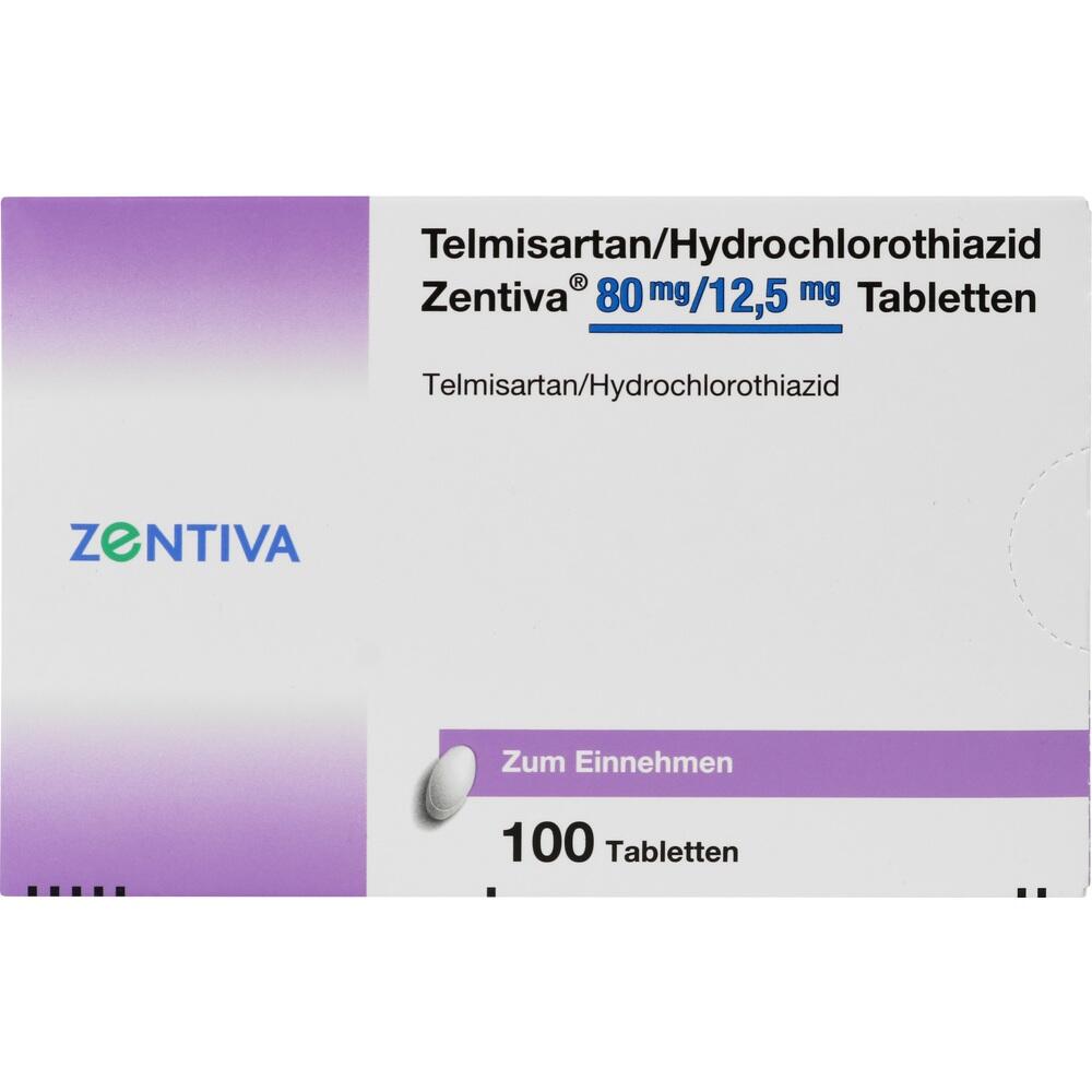 Telmisartan/Hydrochlorothiazid Zentiva 80mg/12,5mg 100 St Tabletten