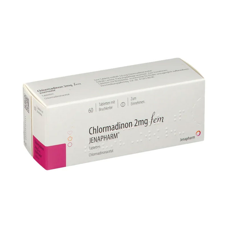 CHLORMADINON 2 mg fem Jenapharm Tabletten 60 St Tabletten