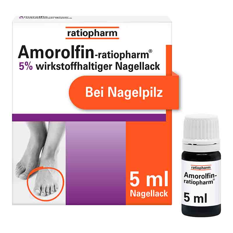 Amorolfin-ratiopharm 5 % bei Nagelpilz 5 ml Wirkstoffhaltiger Nagellack