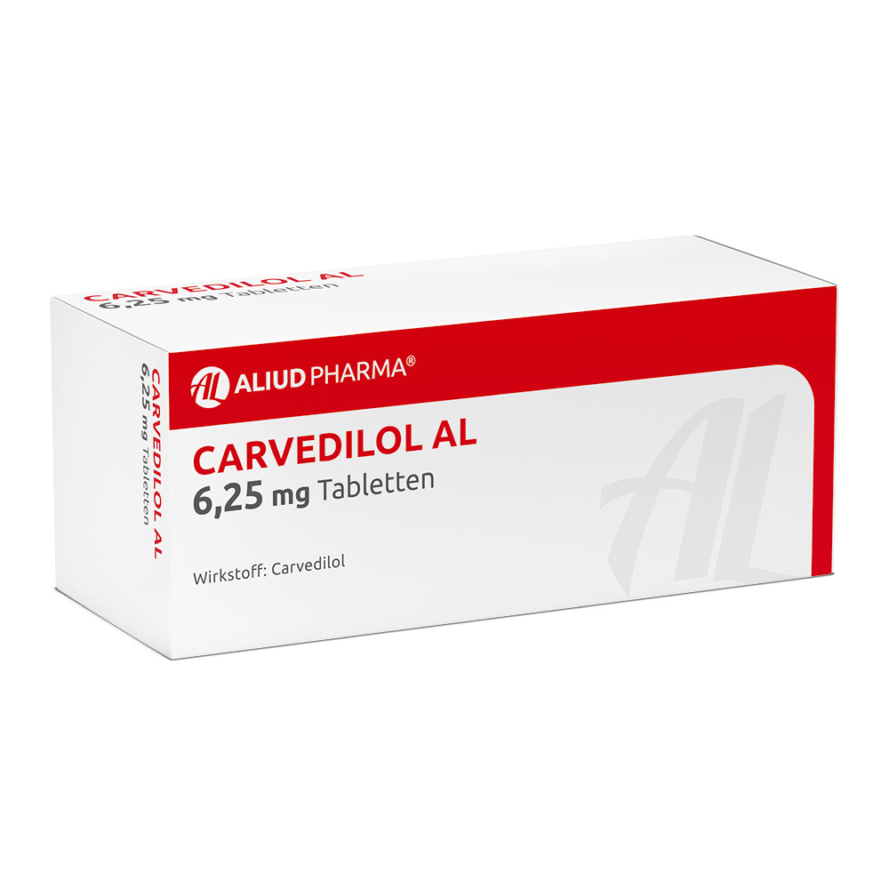 Carvedilol AL 6,25mg 100 St Tabletten