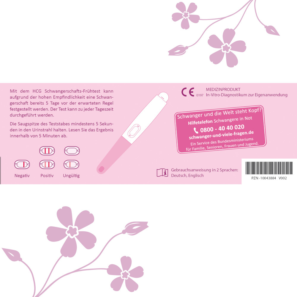 FRÜHTEST Schwangerschaftstest 1 St Test