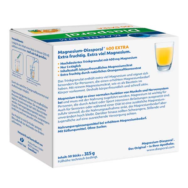 MAGNESIUM Diasporal 400 EXTRA 50 St Granulat
