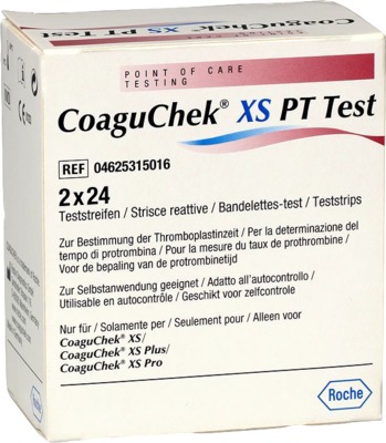 COAGUCHEK XS PT Test 2X24 St Teststreifen