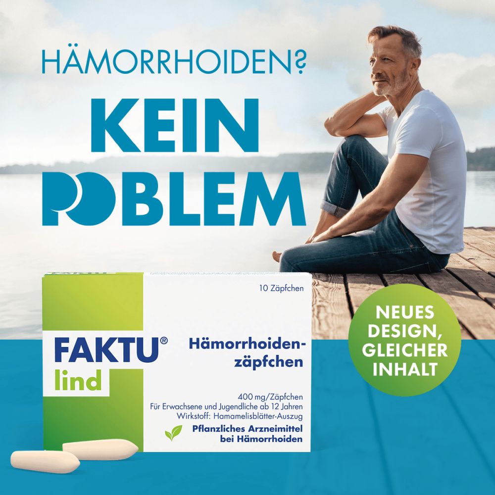 FAKTU lind Hämorrhoidenzäpfchen 10 St Suppositorien