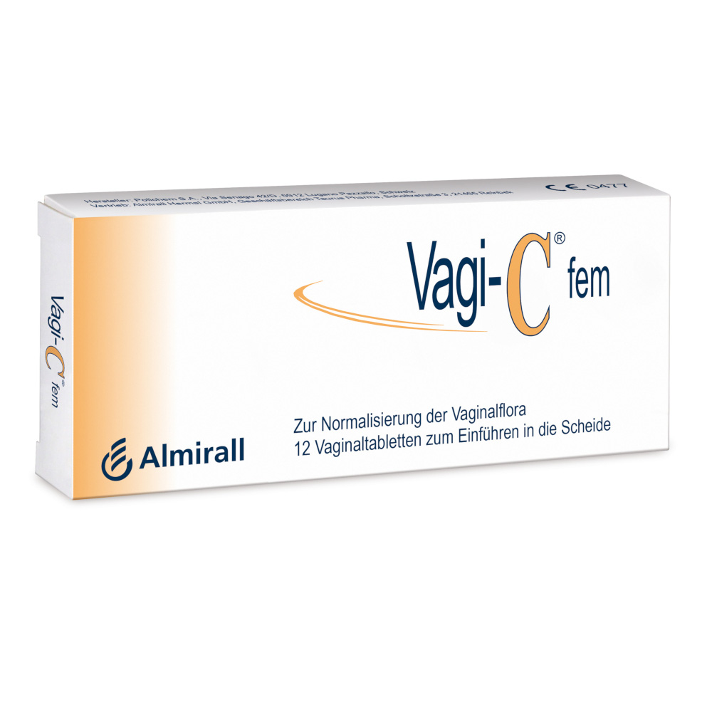 Vagi-C fem Vaginaltabletten bei bakterieller Vaginose 12 St Vaginaltabletten