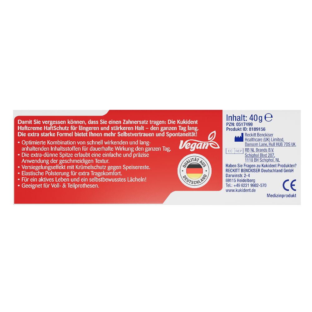 KUKIDENT Super Haftcreme Haftschutz 40 g Creme