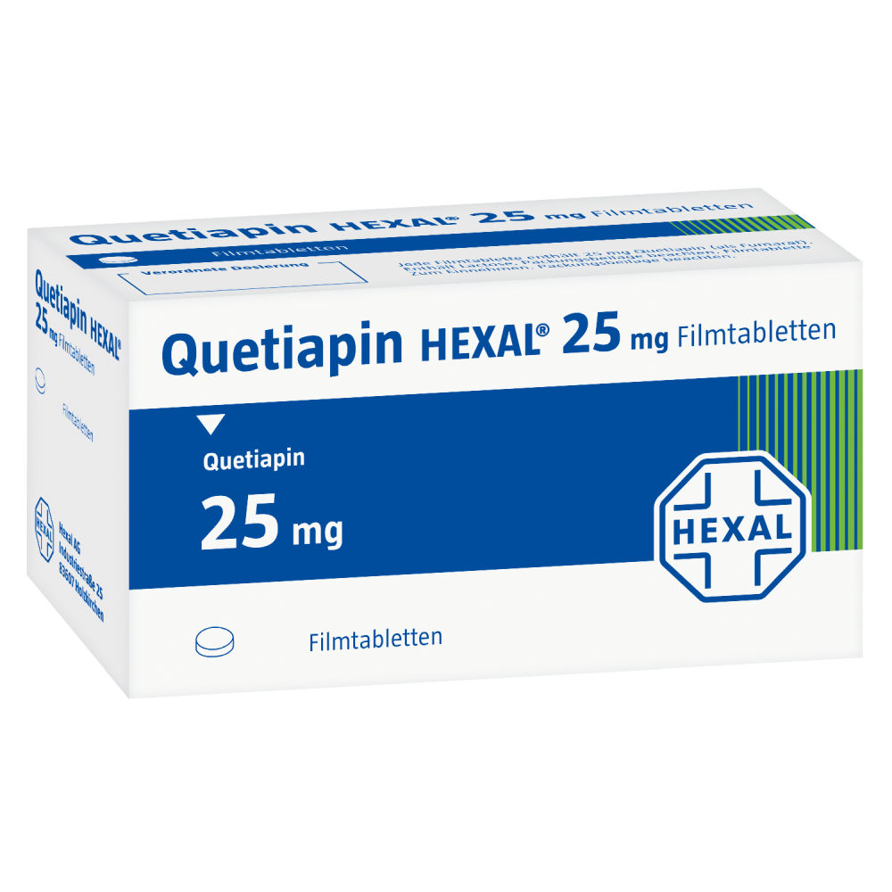 Quetiapin HEXAL 25mg 100 St Filmtabletten
