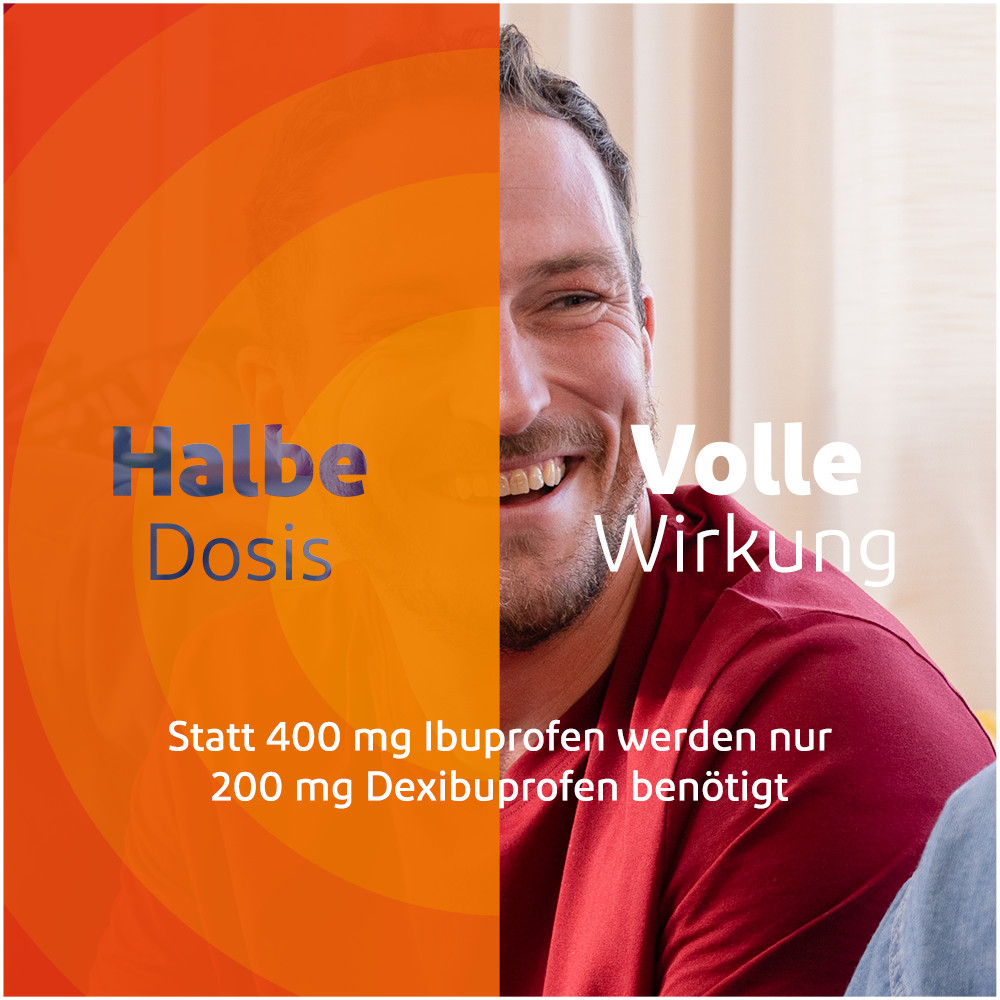 VoltaDexibu Schmerztabletten, Dexibuprofen 200 mg, Schnelle & Effektive Schmerzlinderung bei Kopfschmerzen, Zahnschmerzen, Regelschmerzen 20 St Filmtabletten