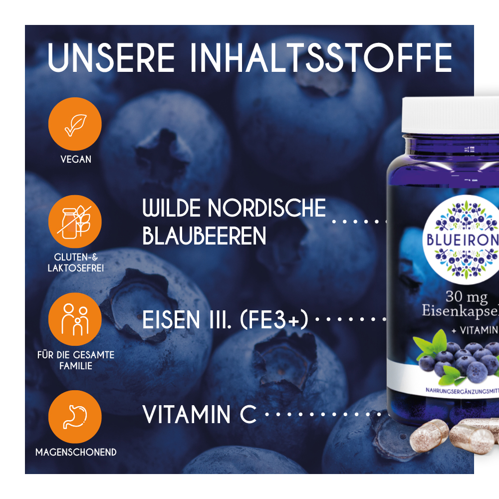 BLUE IRON Eisenkapseln 30 mg 60 St Kapseln