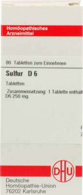 SULFUR D 6  80 St Tabletten