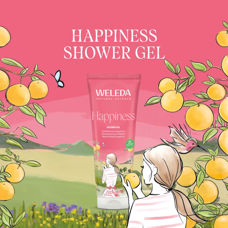 Weleda Happiness Shower Gel Grapefruit 200 ml Duschgel