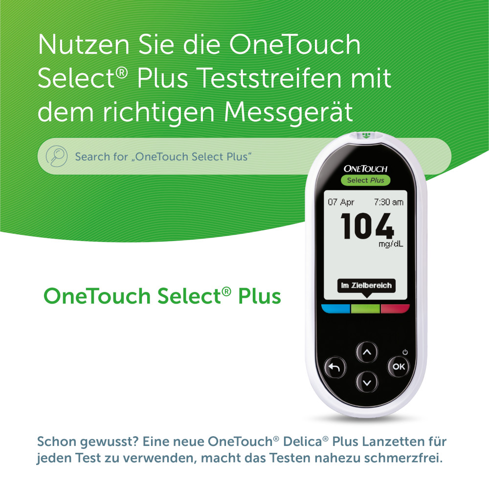ONETOUCH Select Plus Blutzuckerteststreifen 50 St Teststreifen