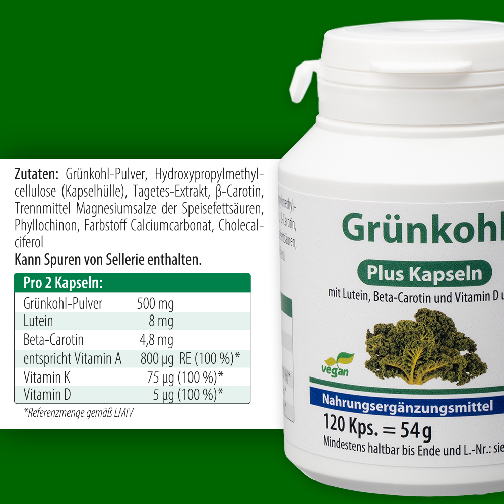 GRÜNKOHL Plus Kapseln 120 St Kapseln
