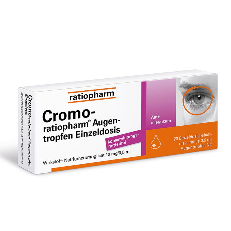 Cromo-ratiopharm Augentropfen Einzeldosis 20X0.5 ml Augentropfen