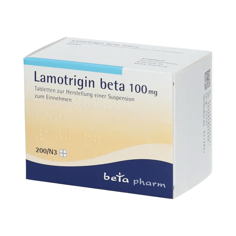 Lamotrigin beta 100mg suspendierbare Tabletten 200 St Tablette zur Herstellung einer Suspension zum Einnehmen