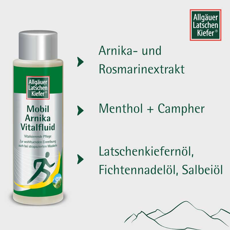 Allgäuer Latschen Kiefer Mobil Arnika Vital Fluid  500 ml Körperpflege