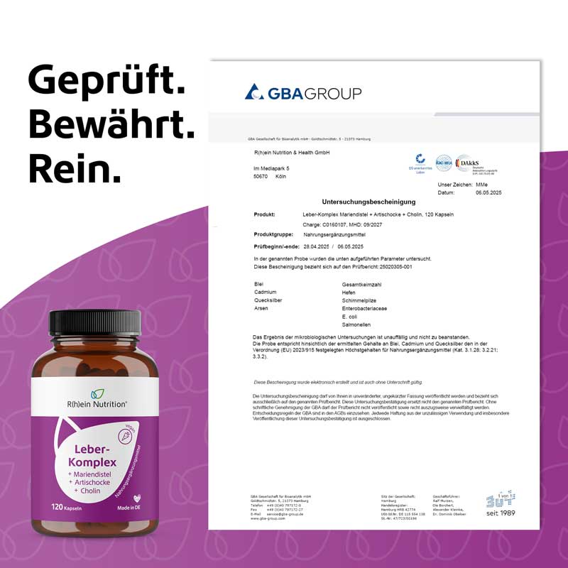 Leber- Komplex +Mariendistel +Artischocke +Cholin 120 St Kapseln