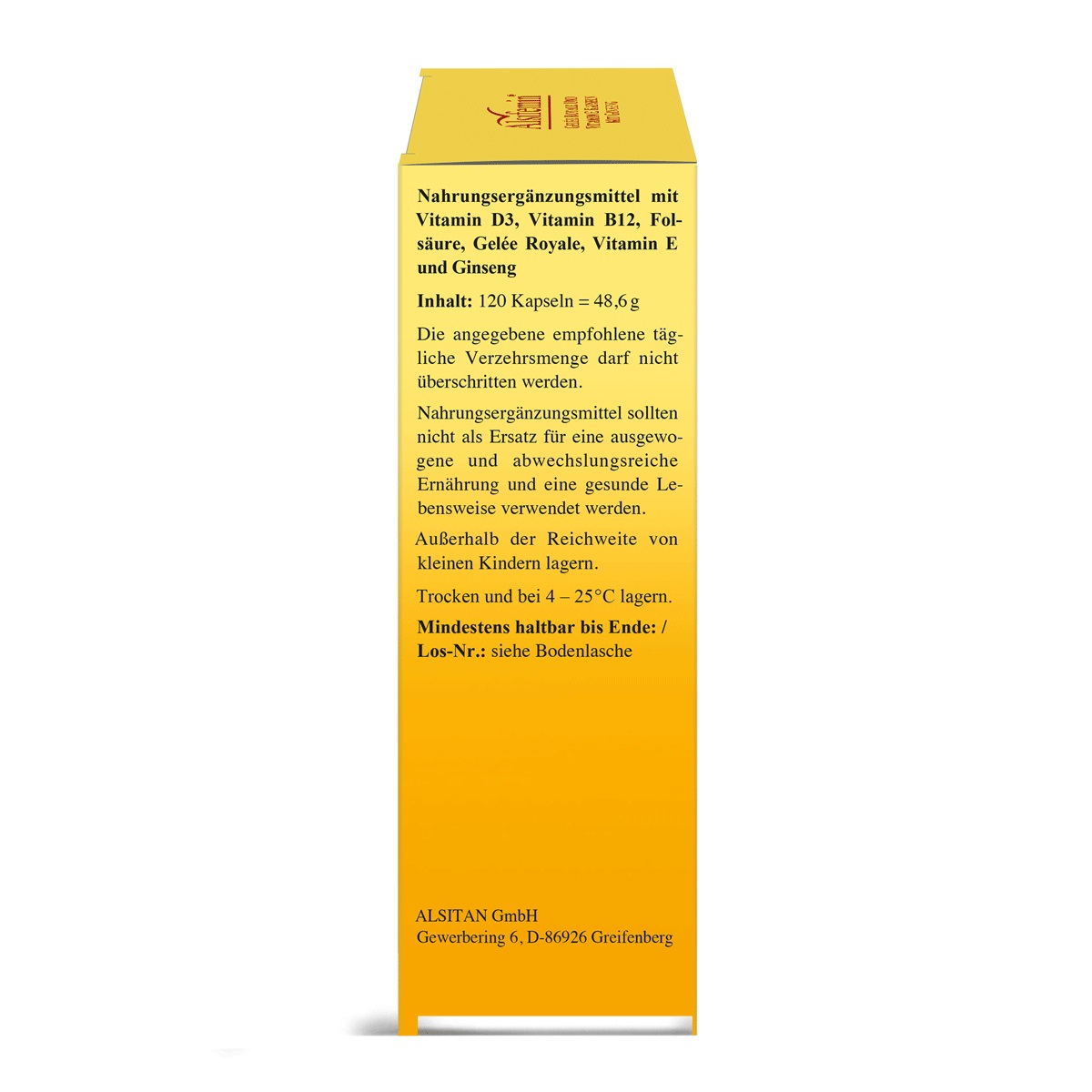 Alsifemin GELEE ROYALE UND VITAMIN E 120 St Kapseln