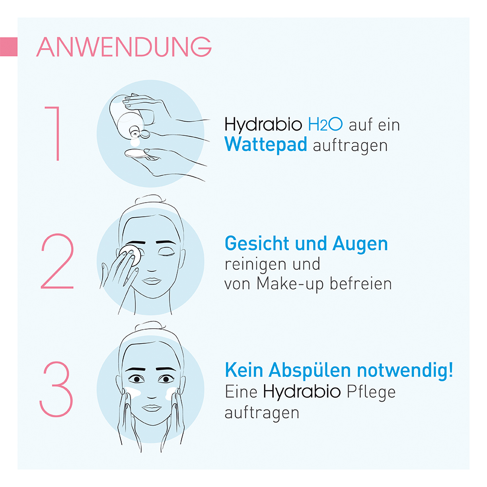 BBIODERMA Hydrabio H2O Feuchtigkeitsspendendes Mizellen-Reinigungswasser  100 ml Lösung