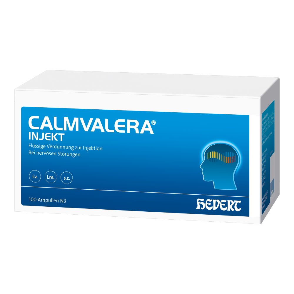 CALMVALERA INJEKT HEVERT  - Bei nervöser Unruhe und Schlafstörungen 100X2 ml Ampullen