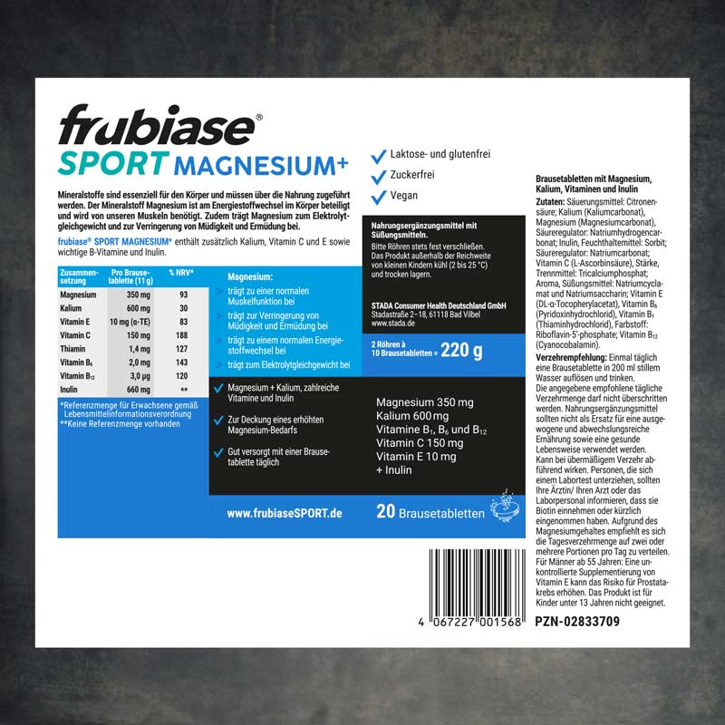 frubiase MAGNESIUM PLUS 20 St Brausetabletten