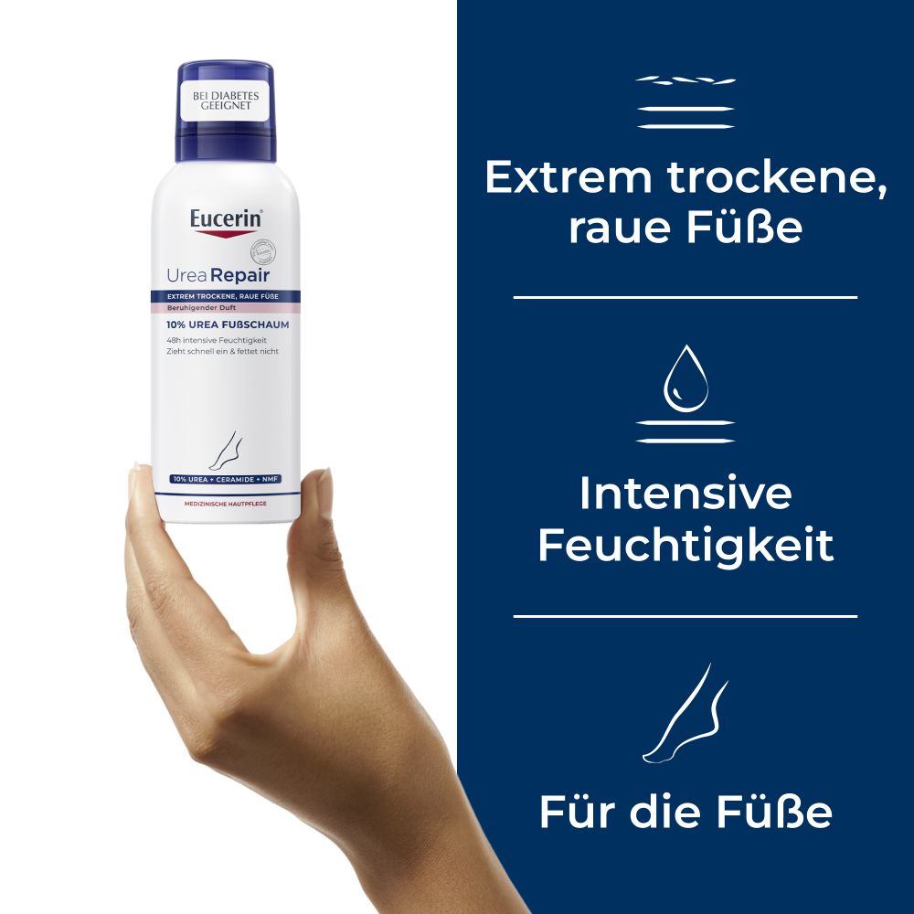 Eucerin UreaRepair PLUS 10% UREA FUßSCHAUM 150 ml Schaum