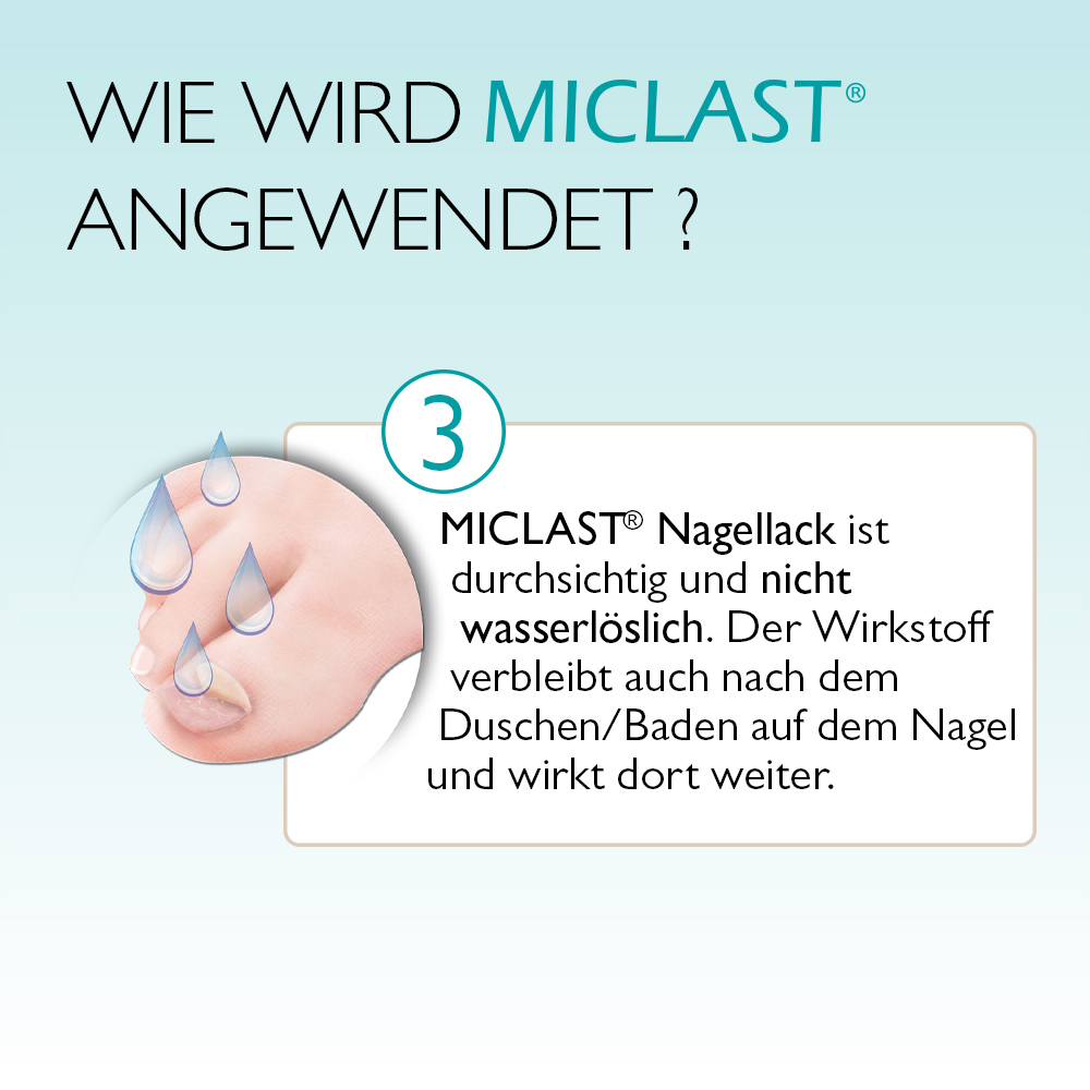 MICLAST 80 mg/g wirkstoffhaltiger Nagellack 2X3 ml Wirkstoffhaltiger Nagellack