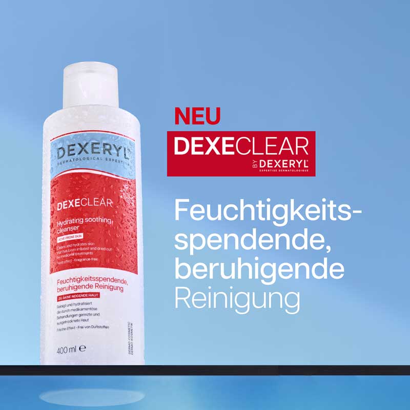 DEXECLEAR feuchtigkeitsspendende, beruhigende Reinigung 200 ml Gel