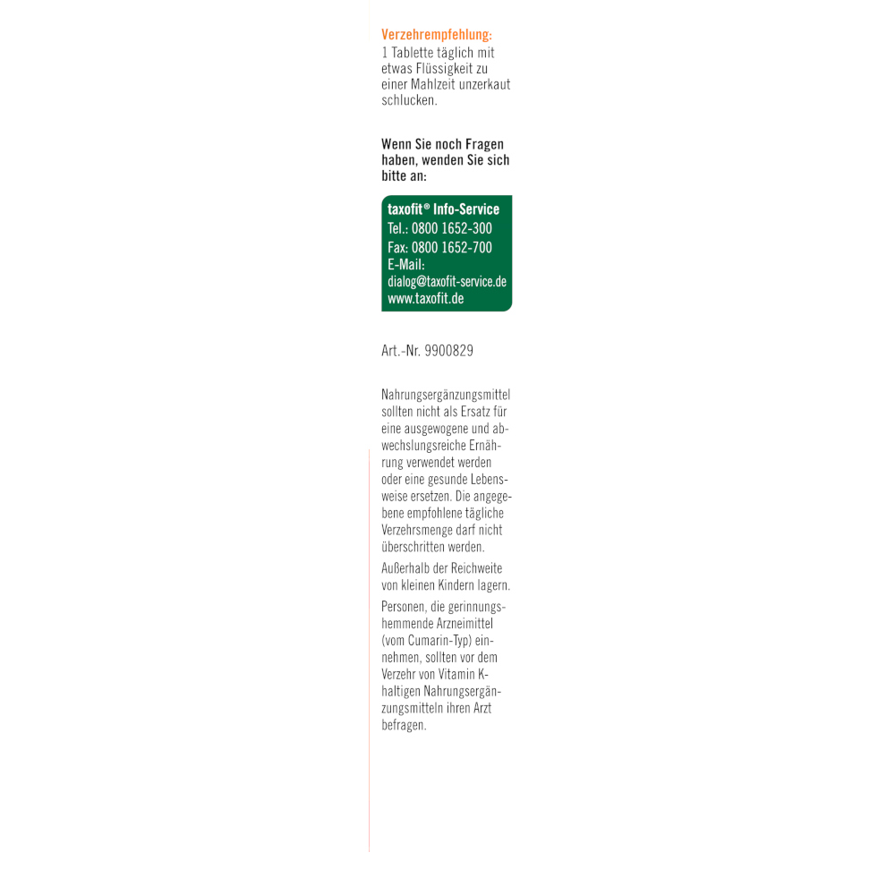 taxoit Calcium 950 + D3 + K 30 St Tabletten