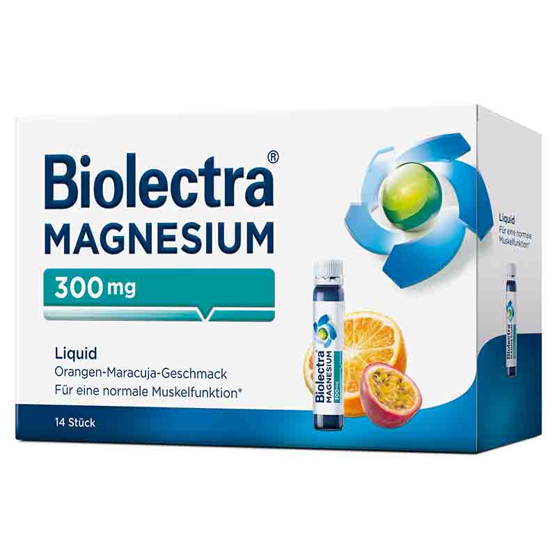 Biolectra MAGNESIUM 300mg Liquid Orange-Maracuja  14 St Liquidum