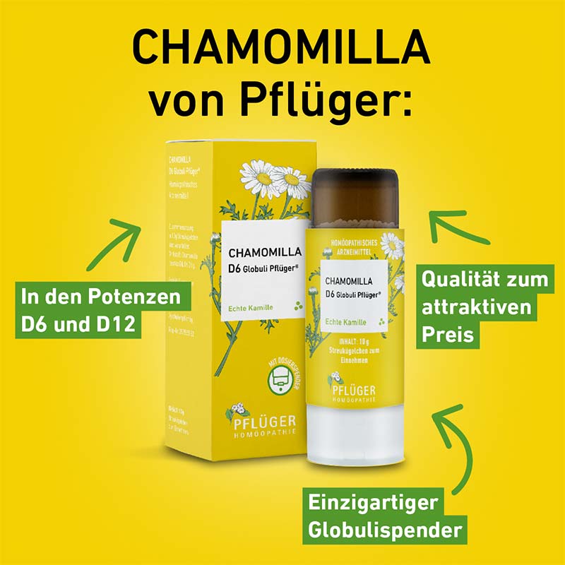 Chamomilla D6 Globuli Pflüger 10 g Globuli